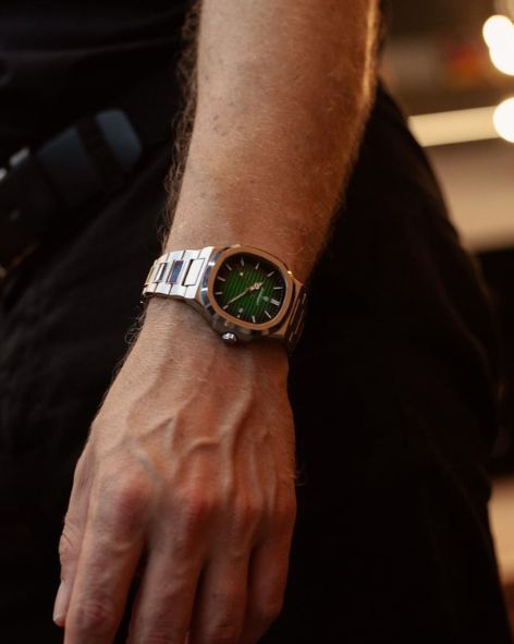 🕔 Reloj Poedagar 613 Verde– Acero Inoxidable