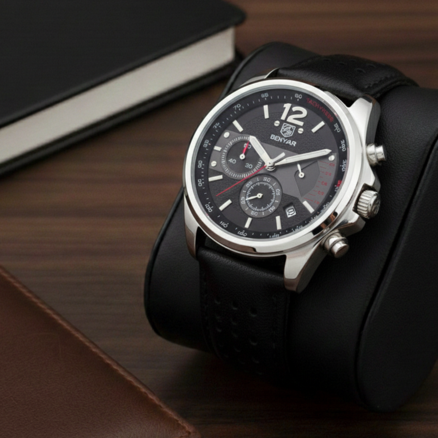 BENYAR Cronógrafo Racing Leather Edition