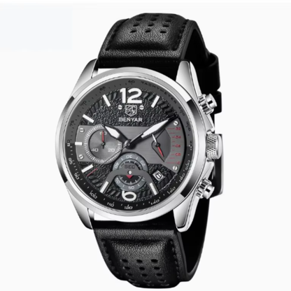 BENYAR Cronógrafo Racing Leather Edition